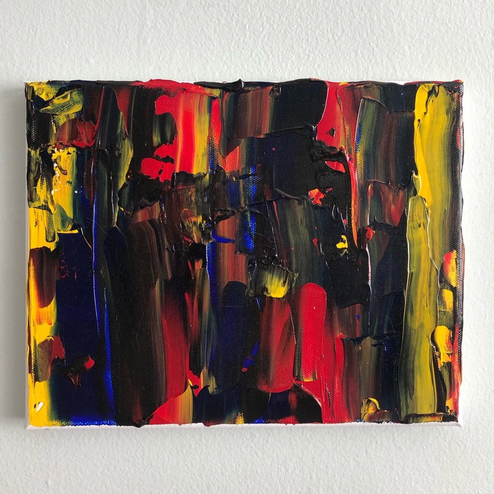 Abstract painting on a SMALL canvas (original)